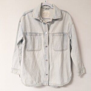 Stradivarius Light Denim Overshirt